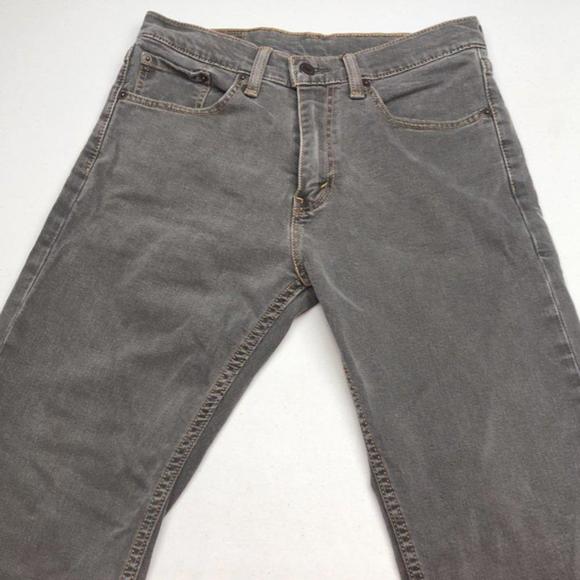 VINTAGE MENS LEVI 505 REGULAR FIT GRAYWASH JEANS 30x30 🇺🇸 - Picture 3 of 10